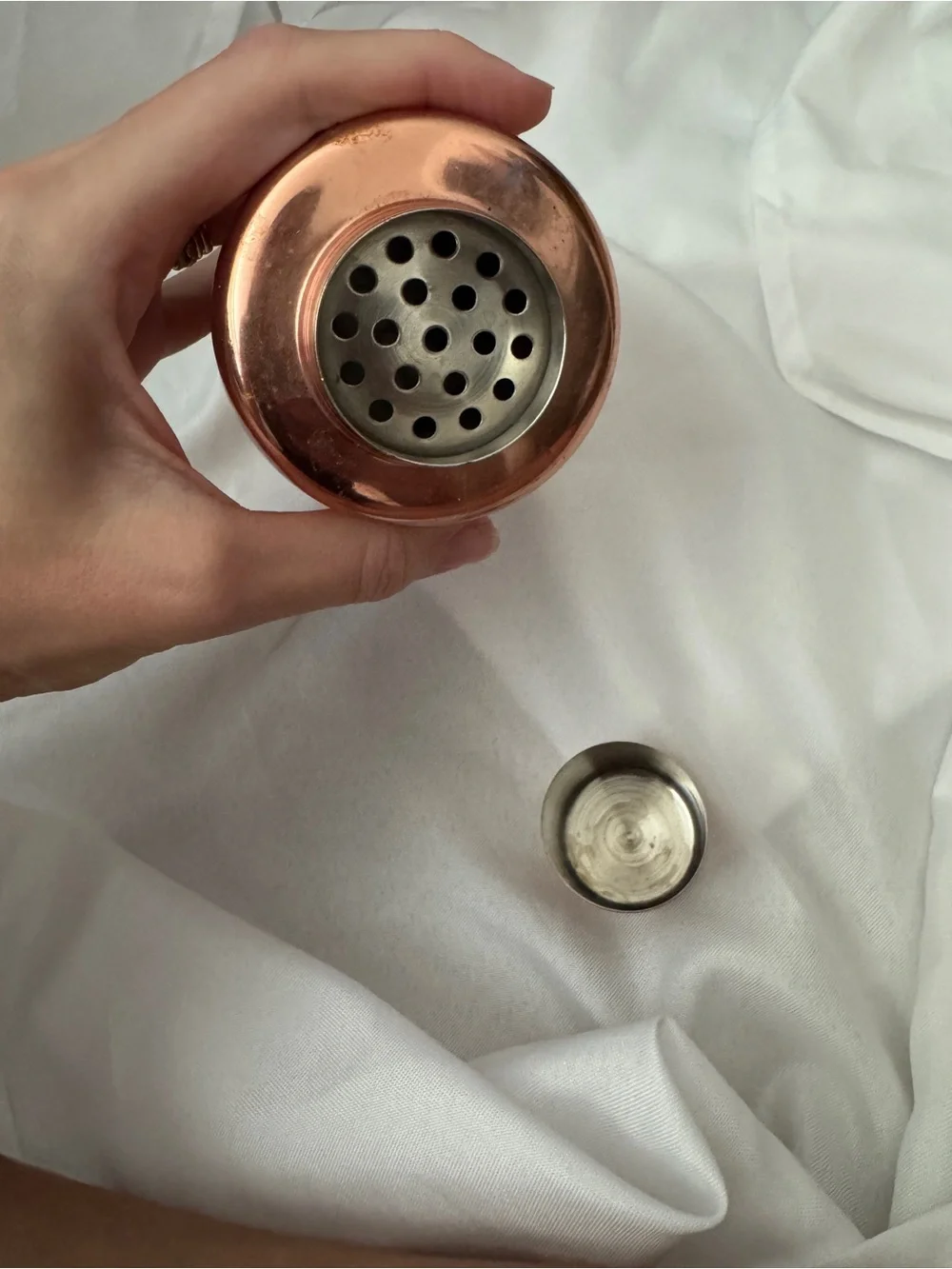 Copper Hammered Cocktail Shaker